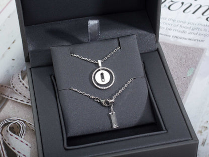 [Luxe Jewelry]LUCKY MOVE PM NECKLACE SILVER DIAMOND