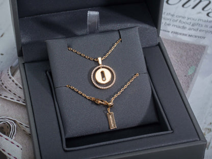 [Luxe Jewelry]LUCKY MOVE PM NECKLACE PINK GOLD DIAMOND