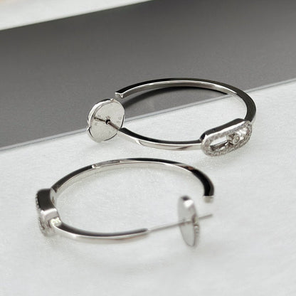 [Luxe Jewelry]CREOLES MOVE UNO PM DIAMOND EARRINGS