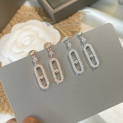 [Luxe Jewelry]DORMEUSES MOVE UNO DIAMOND EARRINGS