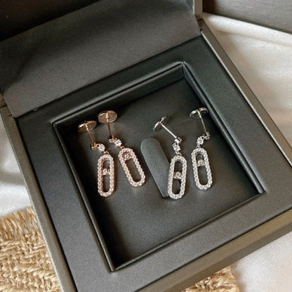 [Luxe Jewelry]DORMEUSES MOVE UNO DIAMOND EARRINGS