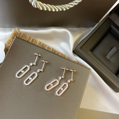 [Luxe Jewelry]DORMEUSES MOVE UNO DIAMOND EARRINGS