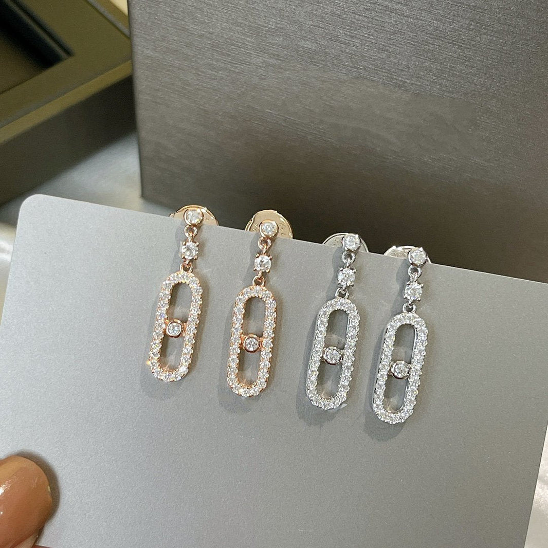 [Luxe Jewelry]DORMEUSES MOVE UNO DIAMOND EARRINGS