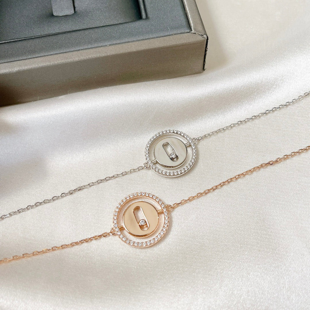 [Luxe Jewelry]LUCKY MOVE PAVED DIAMOND BRACELET