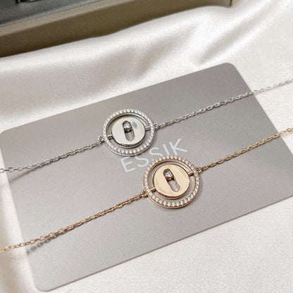 [Luxe Jewelry]LUCKY MOVE PAVED DIAMOND BRACELET