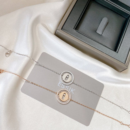 [Luxe Jewelry]LUCKY MOVE PAVED DIAMOND BRACELET