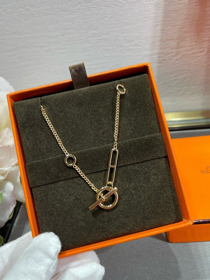 [LUXE]HM STERLING CHAINE D'ANCRE HEART