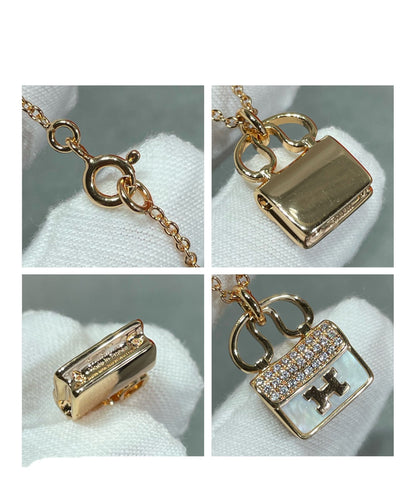 [Luxe]H CIRCE MOISSANITE PENDANT NECKLACE GOLD