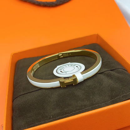 [LUXE]CLASSIC HM CLIC WEISSES 8MM EMAILLETT