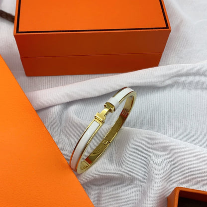 [LUXE]CLASSIC HM CLIC WEISSES 8MM EMAILLETT