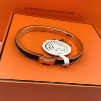 [LUXE]CLASSIC HM CLIC SCHWARZES 8MM EMAILLETTENARMBAND