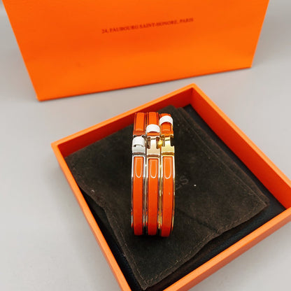 [LUXE]CLASSIC HM CLIC ROTES 8MM EMAILLETTES ARMBAND