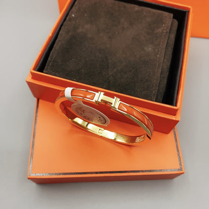 [LUXE]CLASSIC HM CLIC ROTES 8MM EMAILLETTES ARMBAND