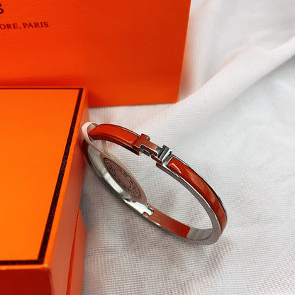 [LUXE]CLASSIC HM CLIC ROTES 8MM EMAILLETTES ARMBAND