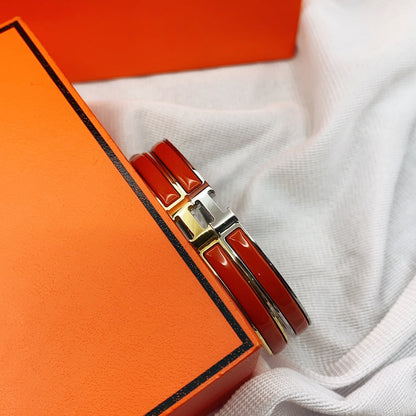 [LUXE]CLASSIC HM CLIC ROTES 8MM EMAILLETTES ARMBAND