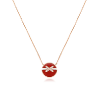 [LUXE]JEUX DE ROSÉGOLD-DIAMANT-HALSKETTE