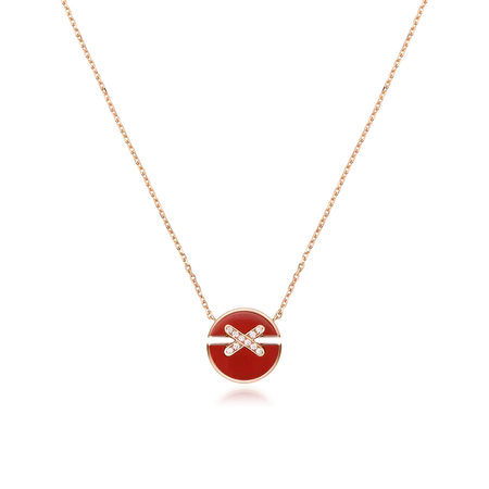 [LUXE]JEUX DE ROSÉGOLD-DIAMANT-HALSKETTE