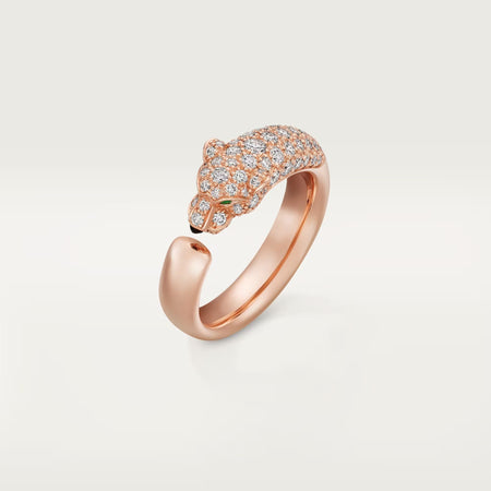 [Luxe Jewelry] PANTHERE HALF DIAMOND SMALL RING