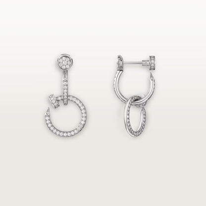 [Luxe Jewelry] JUSTE FULL DIAMOND DOUBLE EARRINGS