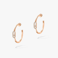 [Luxe Jewelry]CREOLES MOVE UNO PM DIAMOND EARRINGS