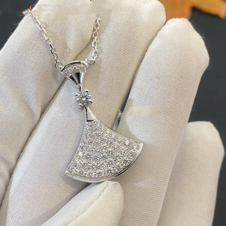 [Luxe]DREAM NECKLACE SILVER FULL DIAMOND