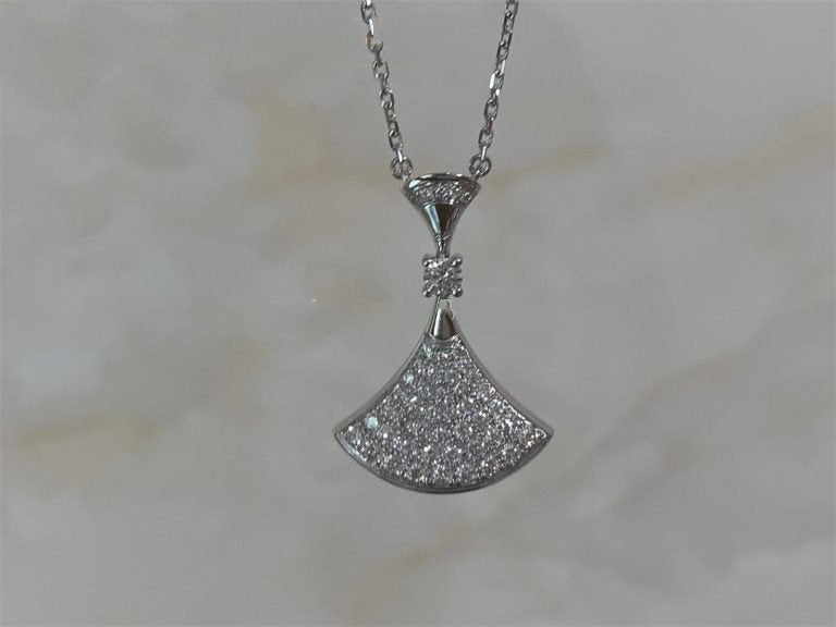 [Luxe]DREAM NECKLACE SILVER FULL DIAMOND