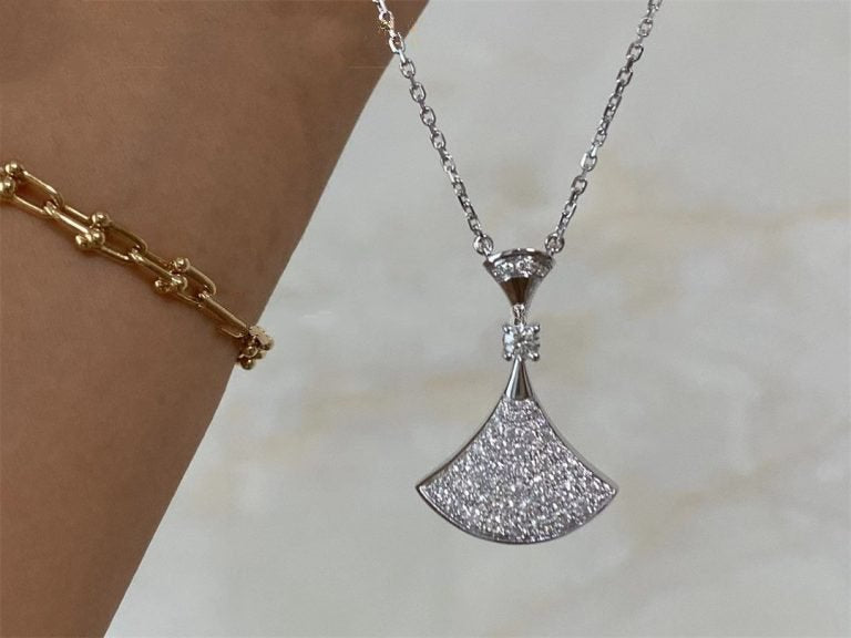 [Luxe]DREAM NECKLACE SILVER FULL DIAMOND