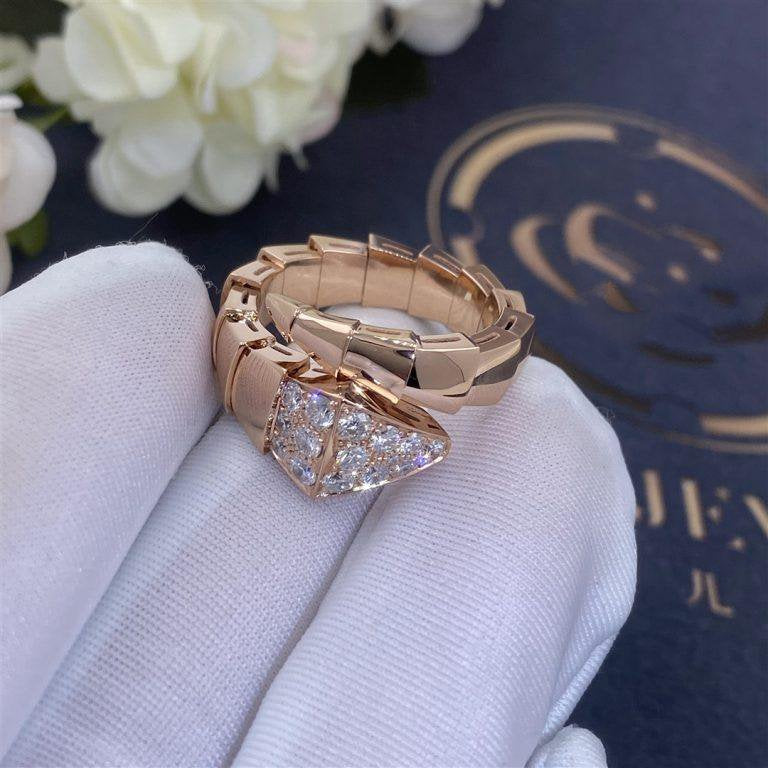 [Luxe]SERPENTI RING PINK GOLD DIAMOND