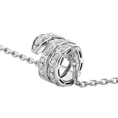 [Luxe]SERPENTI  NECKLACE DOUBLE RING DIAMOND