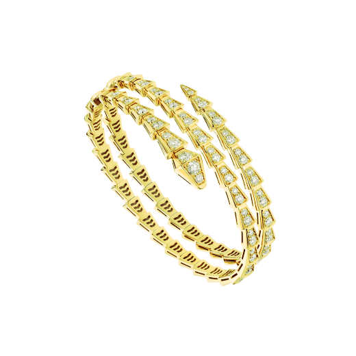 [Luxe]SERPENTI BRACELET GOLD DIAMOND DOUBLE ROW