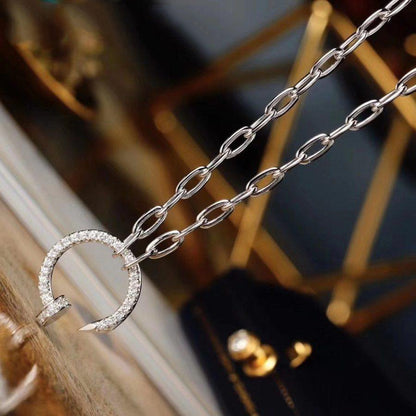 [Luxe Jewelry] JUSTE NECKLACE FULL DIAMONDS