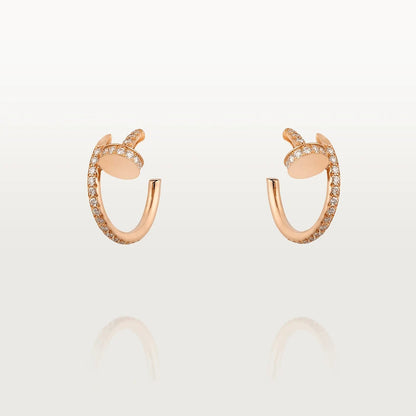 [LUXE]JUSTE イヤリング 12.75mm ピンクゴールド ダイヤモンド