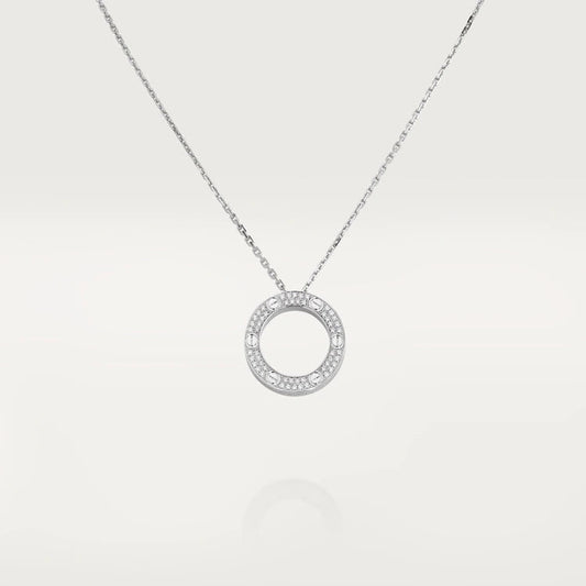 [Luxe]LOVE NECKLACE ADJUSTABLE SILVER