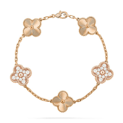 [LUXE] CLOVER 5 MOTIF LASER BRACELET COLLECTION