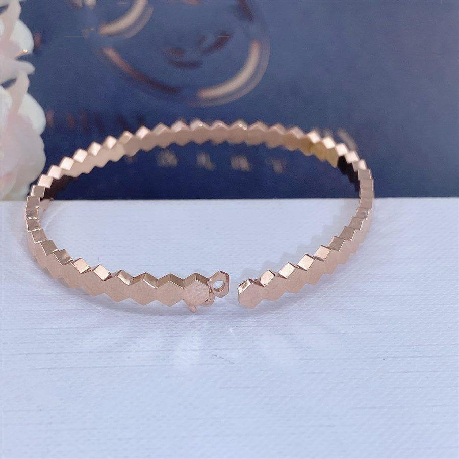 [Luxe]BEE LOVE PINK GOLD BRACELET