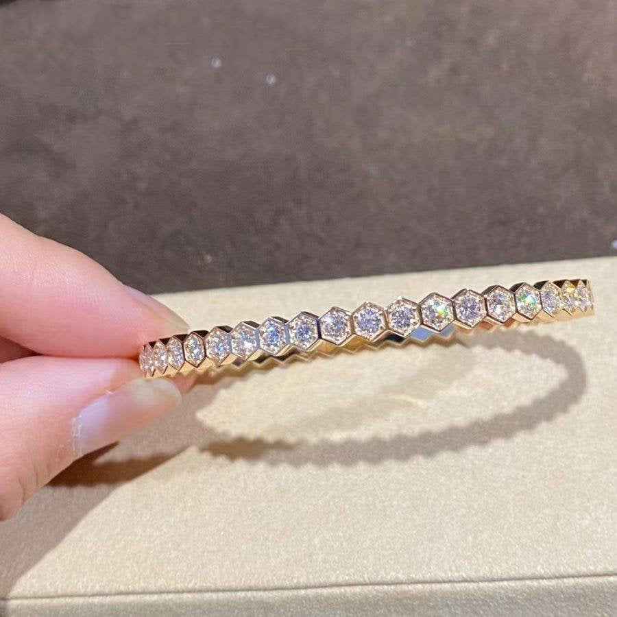 [Luxe]BEE LOVE GOLD BRACELET FULL DIAMOND