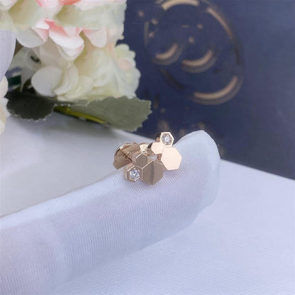 [LUXE]BEE LOVE ROSA GOLD DIAMANT-OHRRINGE