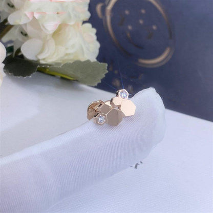 [LUXE]BEE LOVE ROSA GOLD DIAMANT-OHRRINGE
