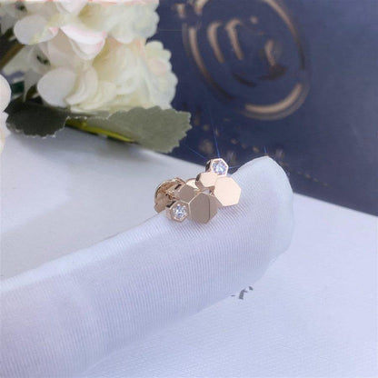 [LUXE]BEE LOVE ROSA GOLD DIAMANT-OHRRINGE