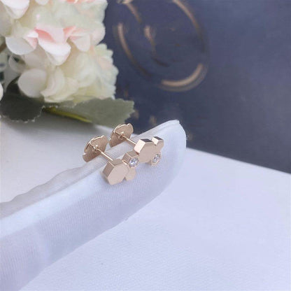 [LUXE]BEE LOVE ROSA GOLD DIAMANT-OHRRINGE