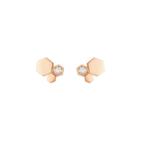 [LUXE]BEE LOVE ROSA GOLD DIAMANT-OHRRINGE