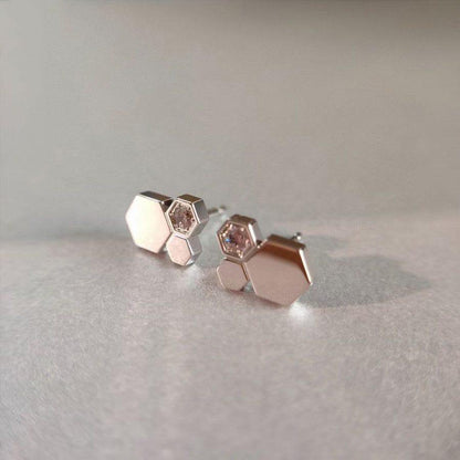 [Luxe]BEE LOVE SILVER DIAMOND EARRINGS