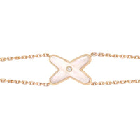 [LUXE]JEUX ARMBAND WEISS MOP ROSA GOLD 1 DIAMANT