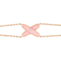 [LUXE]JEUX ARMBAND ROSA MOP ROSA GOLD 1 DIAMANT