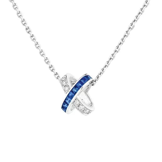 [Luxe]LIENS DIAMOND SILVER NECKLACE