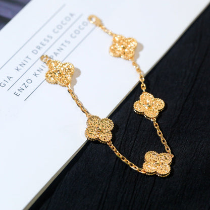 [Luxe]CLOVER 5 MOTIFS BRONZING BRACELET