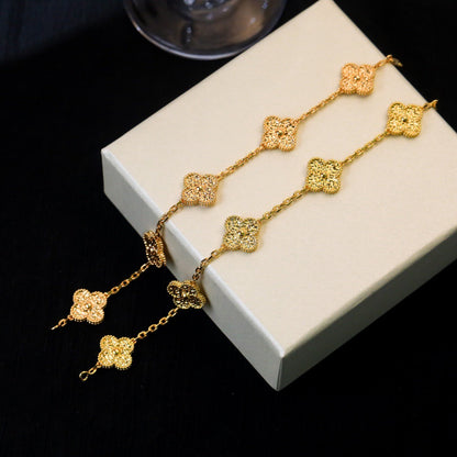 [Luxe]CLOVER 5 MOTIFS BRONZING BRACELET