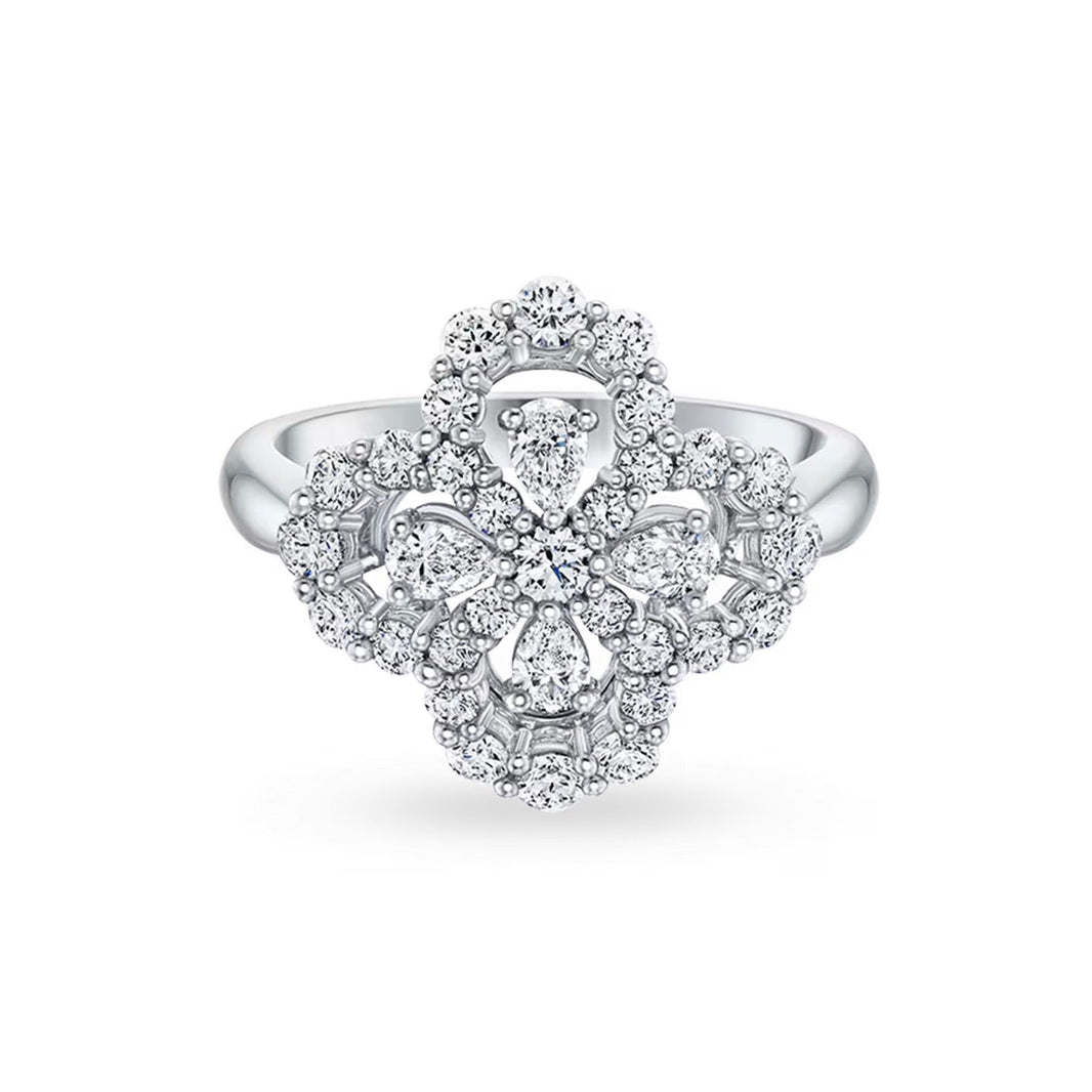 [LUXE]LOOP RING FULL MOTIF DIAMOND 16MM SILVE