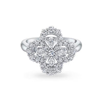 [LUXE]LOOP RING FULL MOTIF DIAMOND 16MM SILVE