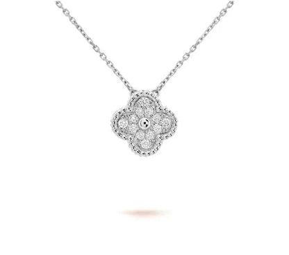 [LUXE]CLOVER 15MM NECKLACE SILVER COLLECTION